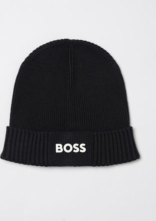 HUGO BOSS Cappello Boss in cotone e lana vergine