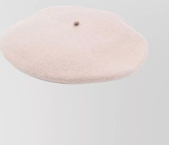 Borsalino brushed wool basque hat with flat peak