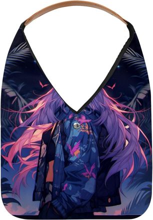 Generic Flamingo Girl Reusable Lightweight Grocery Bags - Foldable Into Compact Pouch, Washable & Sturdy, Multipurpose for Shopping and Travel