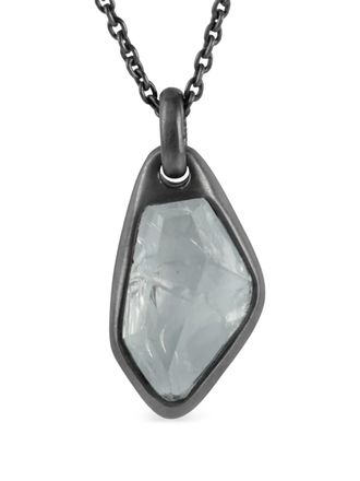 Parts Of Four sterling silver Halos moon quartz necklace - Black