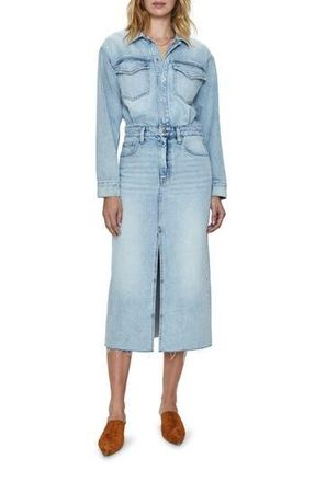 Pistola Denim Amira Long Sleeve Denim Midi Dress in Riviera at Nordstrom Rack, Size Xx-Small