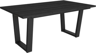 Skraut Home Skraut Home - Mesa Comedor, Mesa Fija Cocina Y Sal&oacute;n, 167x90x74cm, Para 8 Comensales, Muebles Comedor, Estilo Industrial, Negro