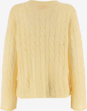 Guest In Residence Womens Wool-Cashmere-Silk Jumper Butter Sweater