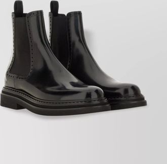 Dolce & Gabbana chunky sole leather ankle boot