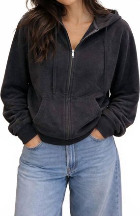 The Kooples Cashmere Zip Hoodie In Black