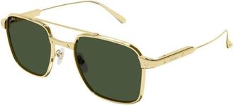Cartier Ct 0610S 002 Zonnebril - Heren - Zonnebrillen - Geel - 54 MM - Accessoires