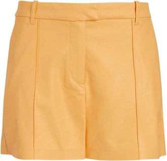 Stand Studio Kirsty Shorts - Dames - Korte Broeken - Geel - 3XS - Leer - Korte Broeken