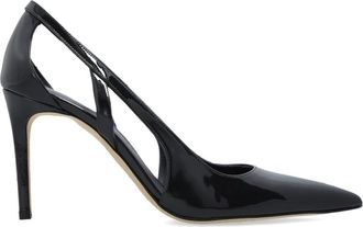 Stuart Weitzman Power Cutout 85 - Dames - Pumps - Blauw - 40 1/2 EU - Leer - Schoenen