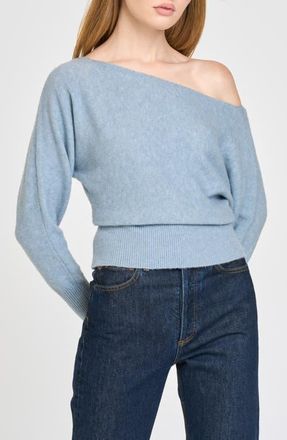 Wayf Annelisa Boatneck Sweater in Slate at Nordstrom, Size X-Large