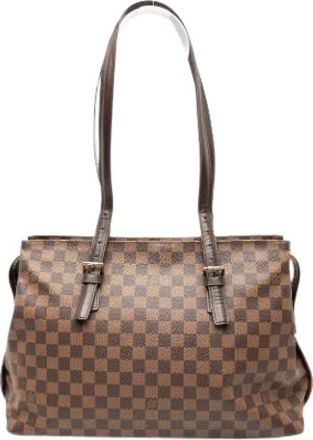 Louis Vuitton Pre-owned Shoulder Bags, female, Brown, Size: ONE SIZE Pre-owned Canvas Shoulder Bag