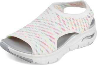 Skechers Womens, Arch Fit - Catchy Wave Sandal White Multi 10 M