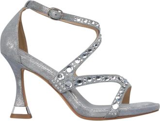 Alma En Pena Cross Sandaal met Middelhoge Hak - Dames - Sandalen met hakken - Blauw - 40 EU - Schoenen