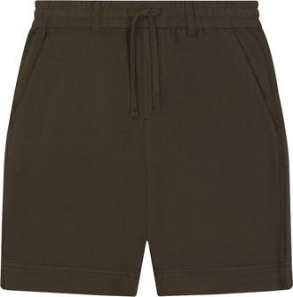 Lyle & Scott Heren Linnen Shorts (Olijf)