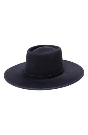 Wyeth Nyc Brush Wool Felt Rancher Hat in Midnight at Nordstrom Rack