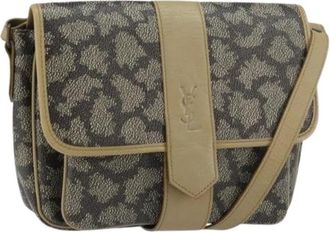 Saint Laurent Pre-owned Cross Body Bags, female, Beige, Size: ONE SIZE Pre-owned Plastic Shoulder Bag