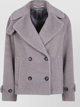 Tagliatore alpaca wool fitted coat