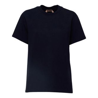 N&deg;21 Dames, Tops, Blauw, Maat: M Katoen