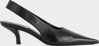 Toteme Leather Slingback Pumps