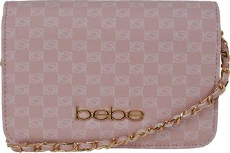 Bebe Adela Monogram Crossbody Bag in Powder Pink at Nordstrom Rack