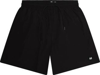 Weekend Offender Zwemshorts met embleem voor heren (Zwart)