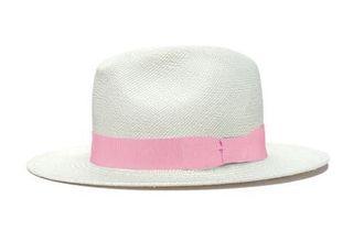 Lastelier Panama pink straw hat in Light Pink at Nordstrom, Size Medium