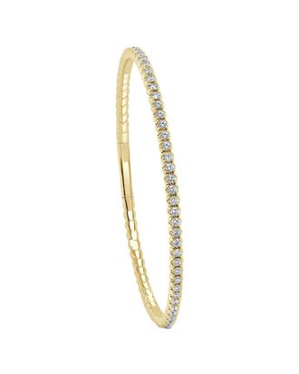 Sabrina Designs 14K 1.70 Ct. Tw. Diamond Flexible Bangle Bracelet