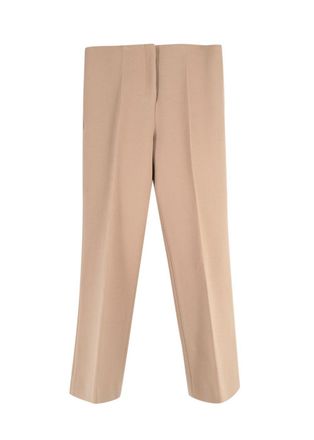 Celine Beige Tailored Wool Trousers Size XXS