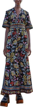 Farm Rio Flowery Black Jumpsuit