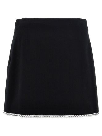 Moschino Heart Button Skirt - Black