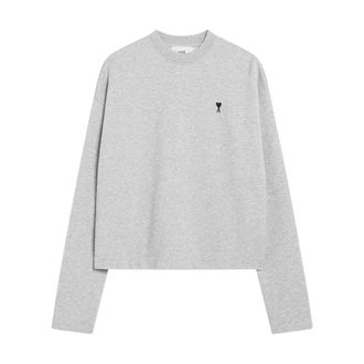 Ami Long Sleeve T-Shirts, female, Gray, L, De Coeur Sweatshirt