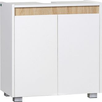 Kleankin Modern Bathroom Sink Cabinet - Floor Standing Under Sink Cabinet White | TJ Hughes