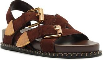 Schutz Patsy Strappy Sandal in Chestnut Brown at Nordstrom, Size 8.5