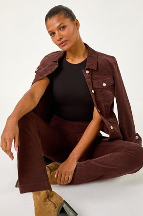 Roman Corduroy Straight Stretch Trouser