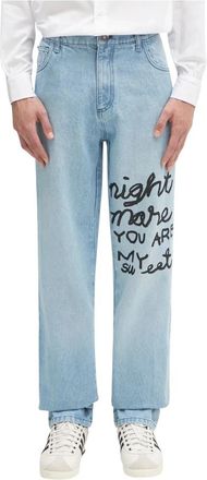 Sky High Farm Sweet Dreams Jeans - Heren - Regular Fit Jeans - Blauw - M - Katoen - Jeans