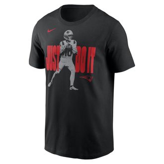 Nike Drake Maye New England Patriots Just Do It Nike Mens NFL T-Shirt in Black | N19900A8KF-3YM