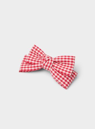 Simons Womens Gingham bow barrette