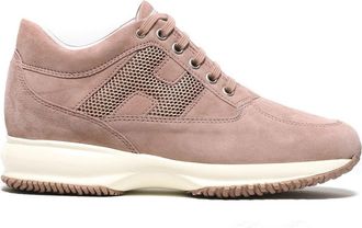 Hogan Interactive Sneakers In Pink Suede