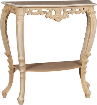 Biscottini International Biscottini - Consola De Madera En Acabado Aspero Hecha En Italia