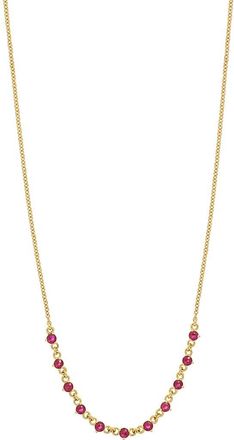 Bony Levy El Mar Ruby Station Necklace in 18K Yellow Gold at Nordstrom Rack