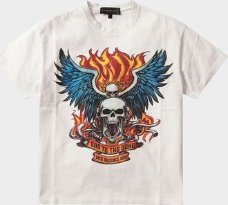 Who Decides War by Ev Bravado Mens Bad To The Bone Jersey Cotton T-Shirt