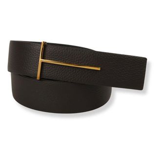 Tom Ford Belts, male, Brown, Size: 105 CM Slim T Reversible Belt