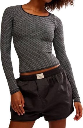 Free People Love Letter Top In Black