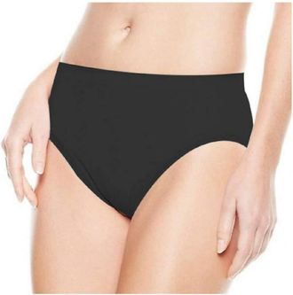 Rhonda Shear Seamless Lace Trim Panty In Black