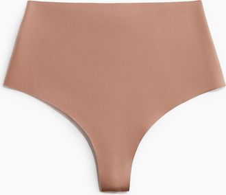 H&M Brasil Slip aus Mikrofaser Medium Shape - Beige