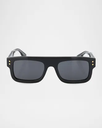 Gucci Men & apos;s Rectangle Acetate Sunglasses