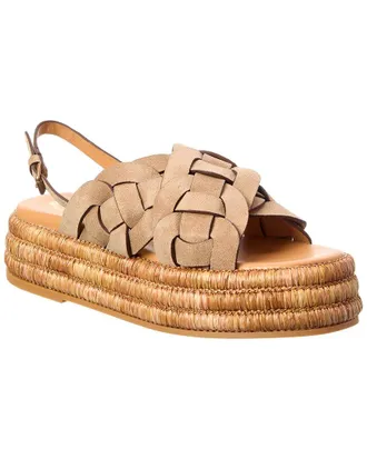 Tod's Tods Suede Platform Sandal
