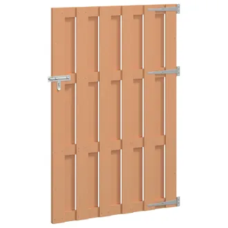 vidaXL Puerta De Jard&iacute;n 100 X 150 Cm Wpc Y Aluminio Marr&oacute;n Vidaxl