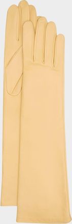 Agnelle Long Leather Gloves