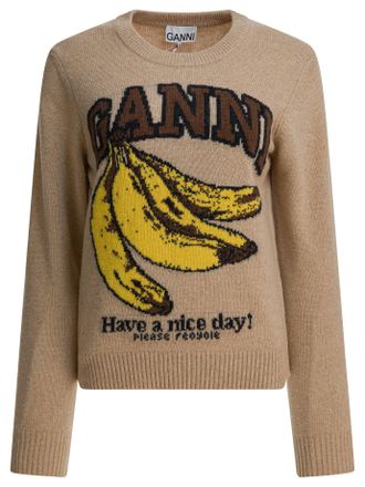 Ganni Wool Crew Neck Sweater