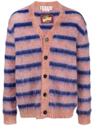 Marni Cardigan a righe - Rosa